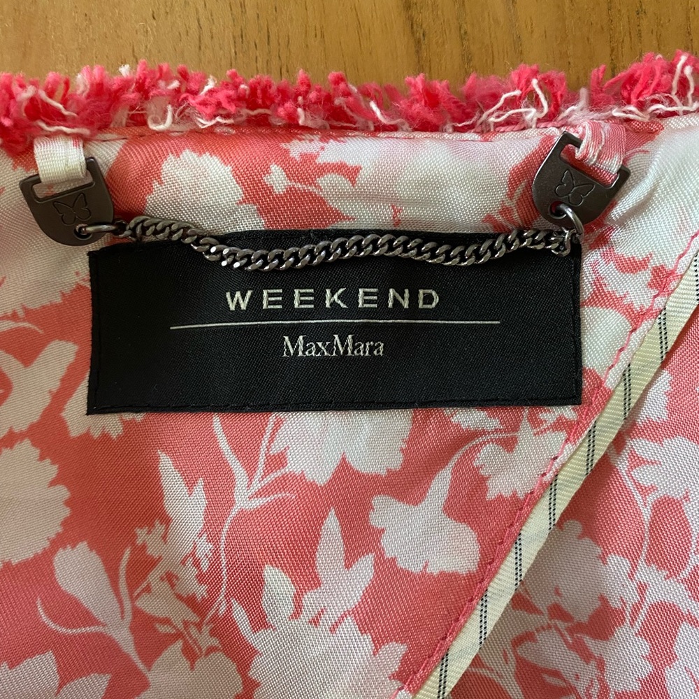 MaxMara Weekend Cotton-Blend Basketweave Jacket - Picture 5 of 9